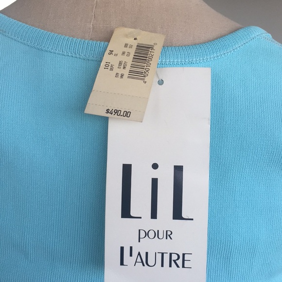 LIL POUR L'AUTRE Vintage Bodycon Dress NWT. Size 2. Made in France GWP - Picture 4 of 5